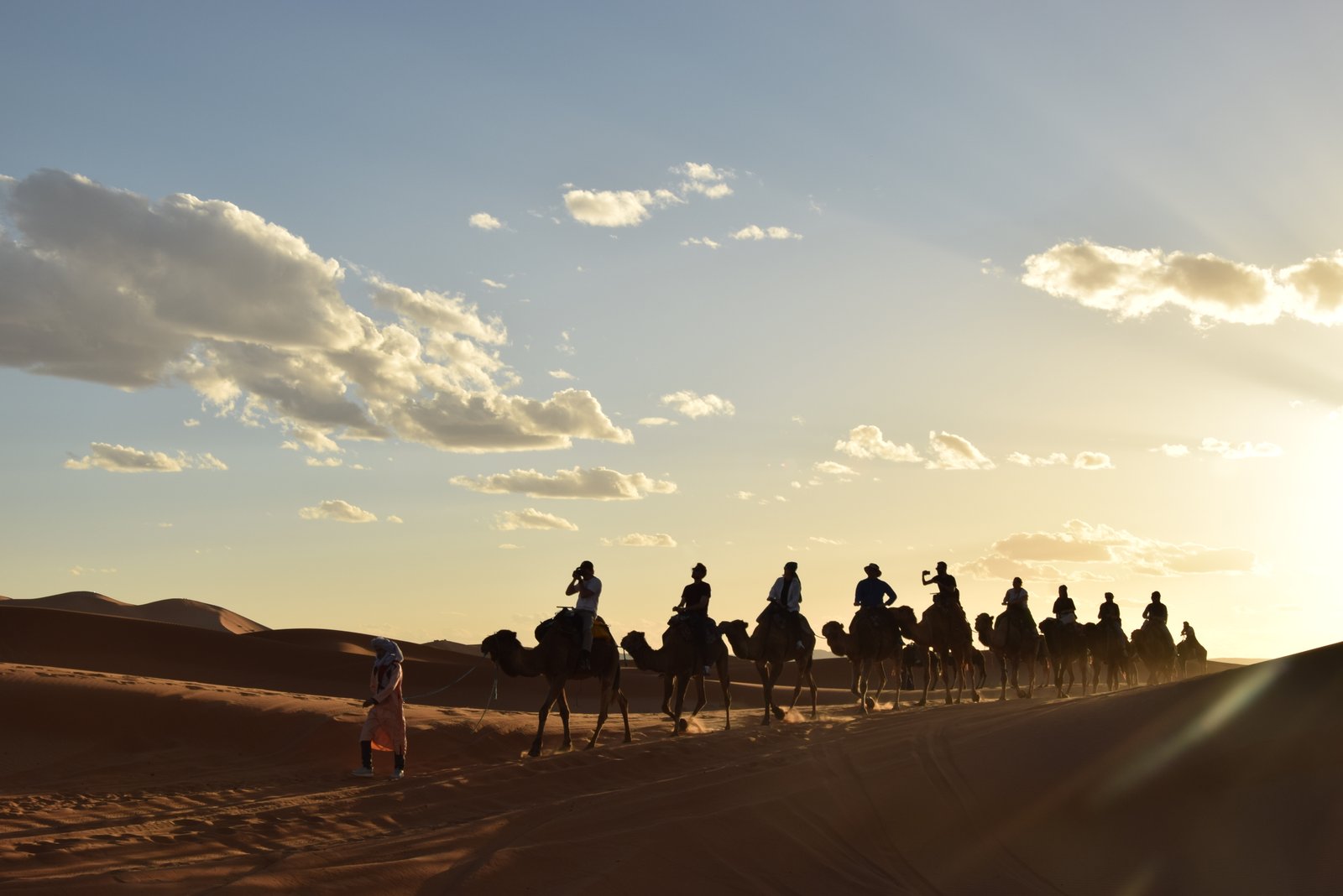 sunset sahara