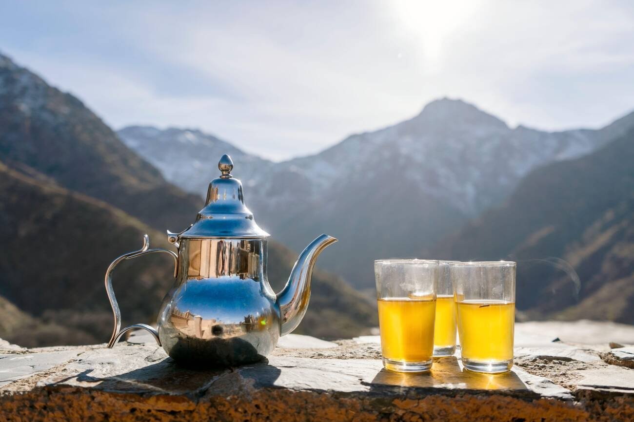Moroccan mint tea